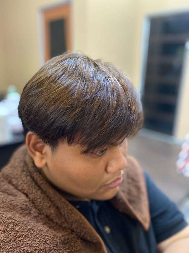 Hasil gaya rambut Hudbaba Barbershop 4