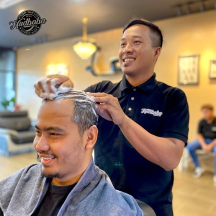 Hasil gaya rambut Hudbaba Barbershop 7