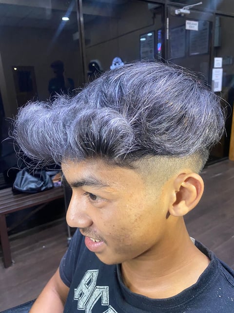 Hasil gaya rambut Hudbaba Barbershop 8